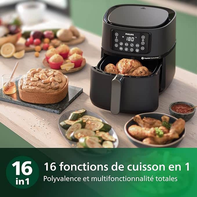 Philips Series 5000 XXL HD9285/90 7.2L 3 air-fryer-philips-7.2-litres-noir-2