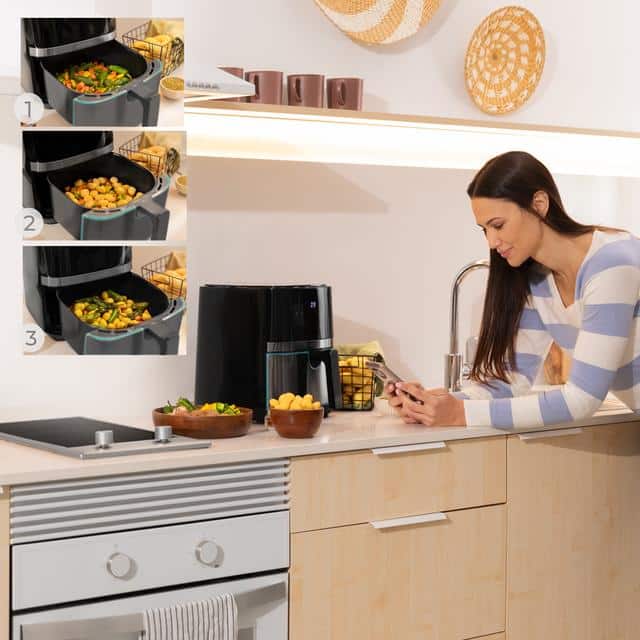Cecotec Full Inox Black 5500 5.5L 2 cecofry-full-inoxblack-5500-connected-pack-2