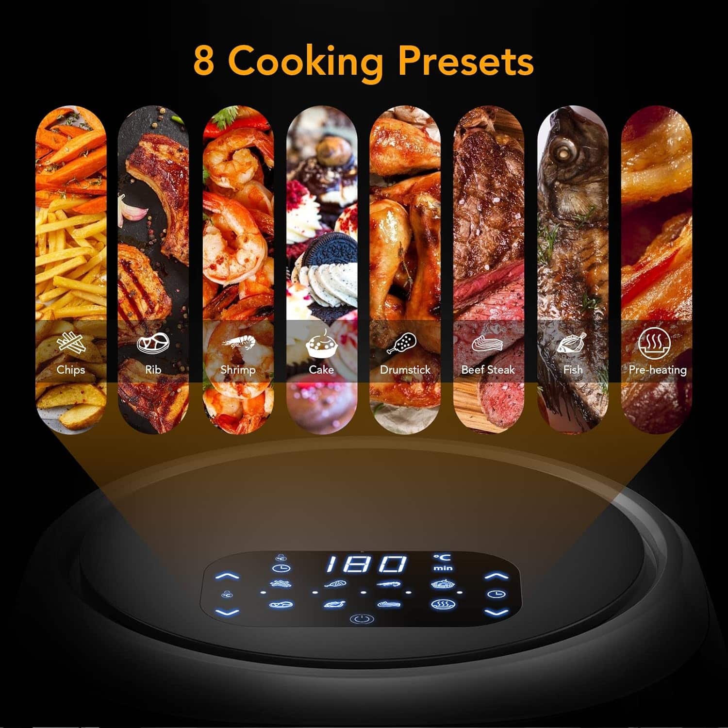 Acekool YJ 707A 8L 2 air-fryer-Acekool-YJ-707A-8-litres-noir-2