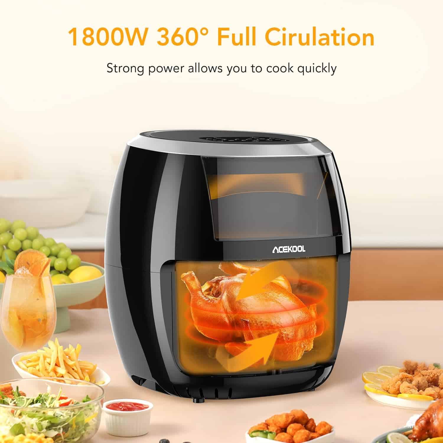 Acekool YJ 707A 8L 3 air-fryer-Acekool-YJ-707A-8-litres-noir-3