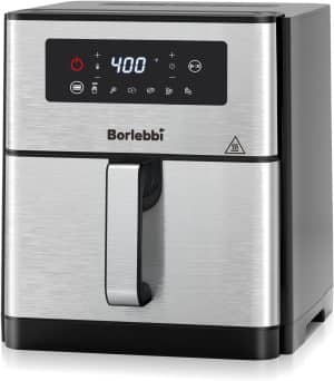 air-fryer-‎‎Hikyskin-‎borlebbi-9.5-litres-acier-noir