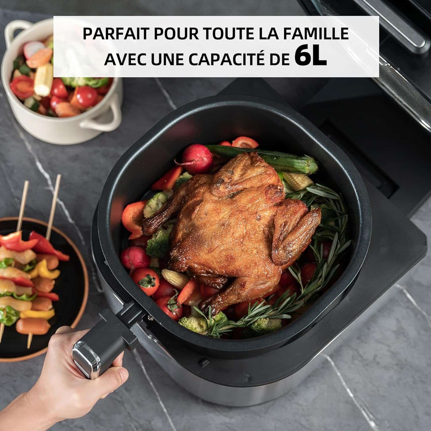 LeLLaLuka FryGenius ELite 2 6L 3 air-fryer-Lellaluka-6-litres-noir-acier-3