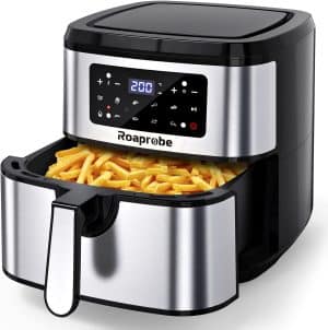 air-fryer-‎Roaprobe-‎‎KDF-592D-7.5-litres-noir-acier