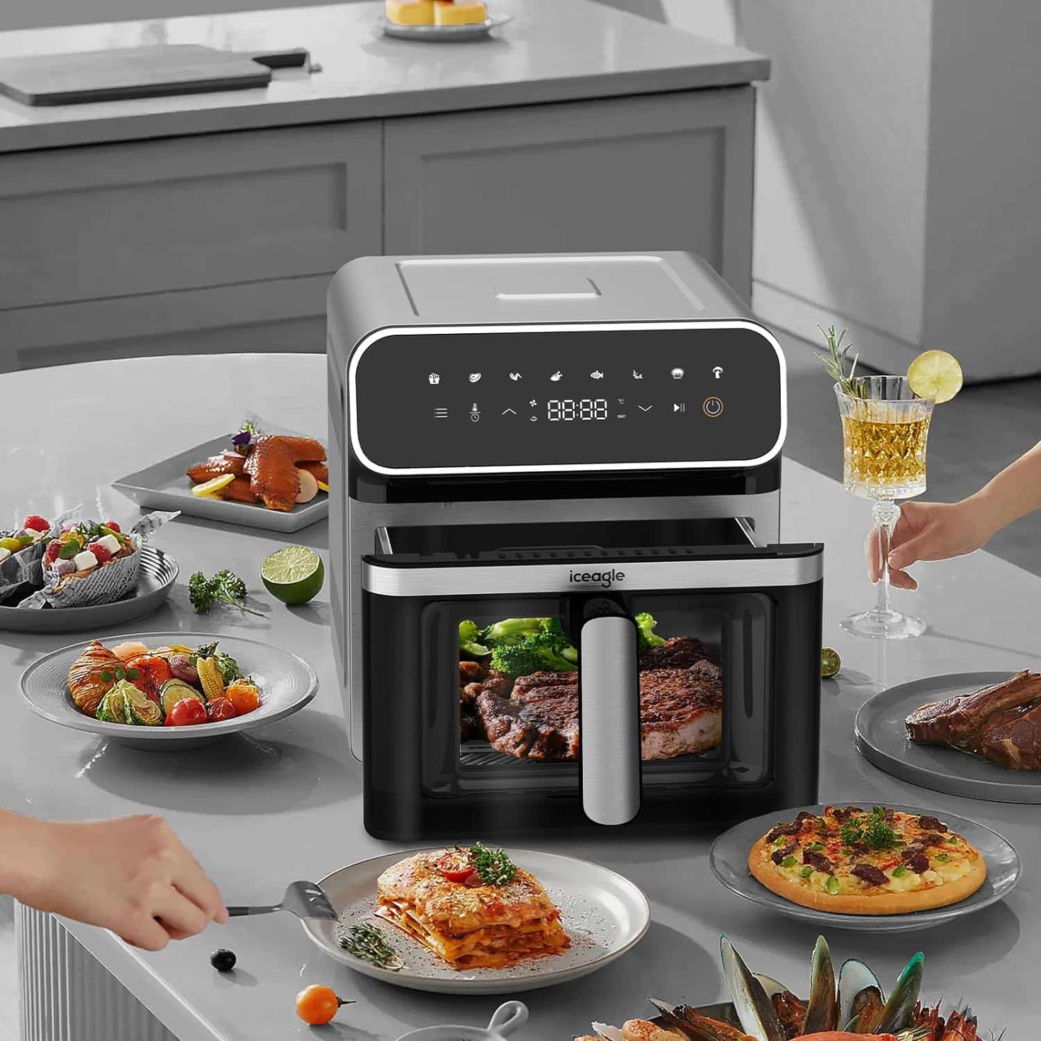 Iceagle Air Crisp Pro 2 6.7L 2 air-fryer-iceagle-6.7-litres-noir-2