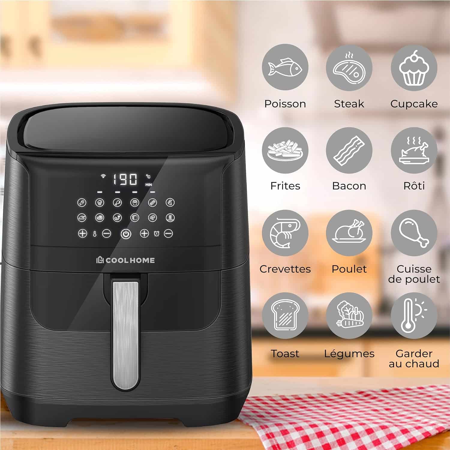 coolhome AF23 6.5L 3 air-fryer-coolhome-af23-6-5-litres-noir-3