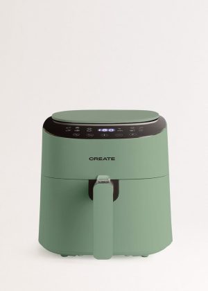 air-fryer-create-pro-compact-friteuse-sans-huile-vert-sauge-3-5-litre