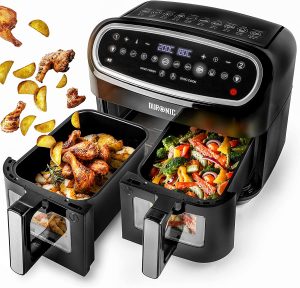 air-fryer-duronic-af24-double-tiroirs-9-litres-noir