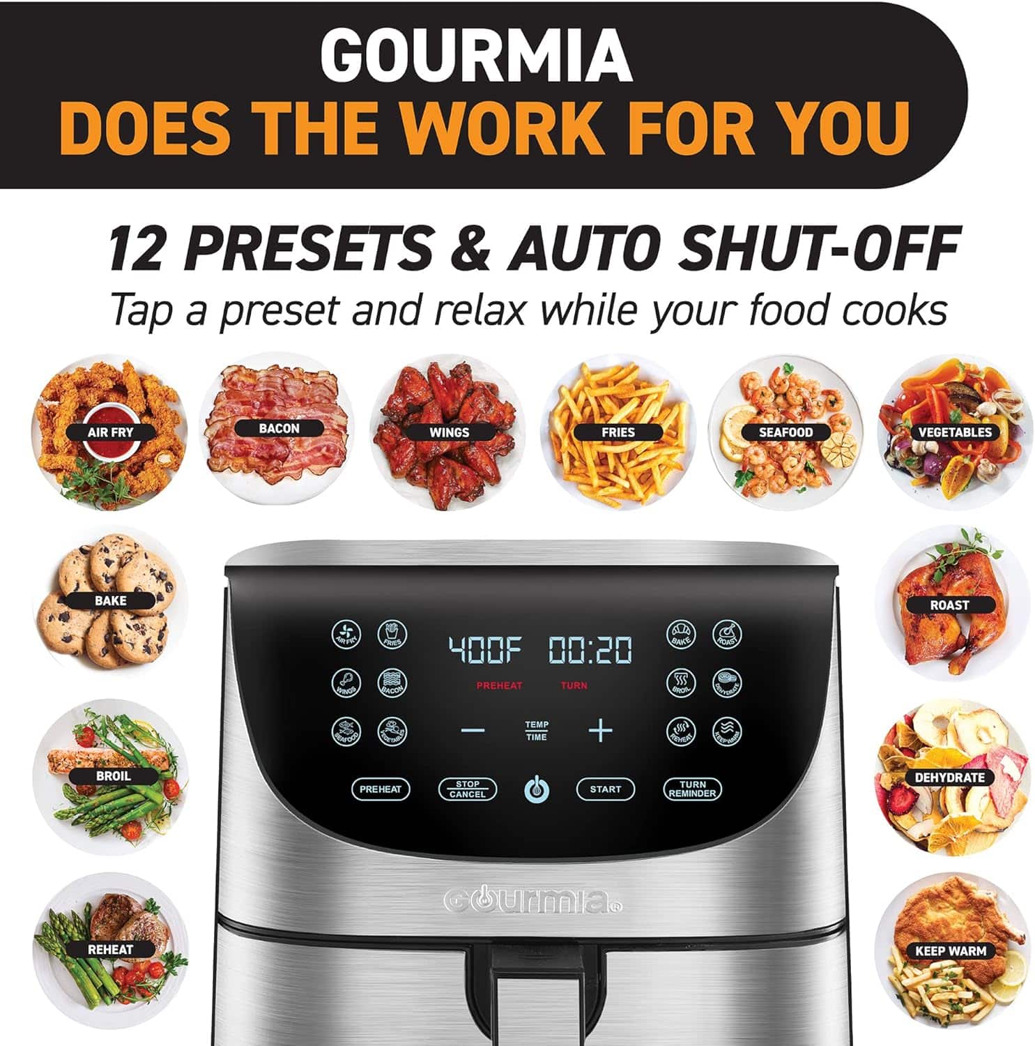 Gourmia GAF778 6.6L 2 air-fryer-gourmia-gaf778-6-6-litres-inox-2