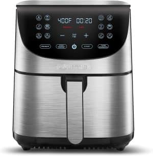 air-fryer-gourmia-gaf778-6-6-litres-inox