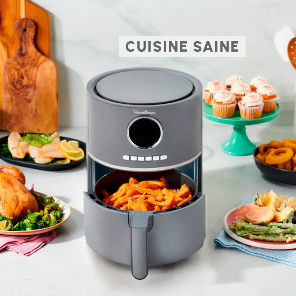 Moulinex EZ111B10 4.2L 2 air-fryer-moulinex-ez111b10-4-2-litres-gris-2