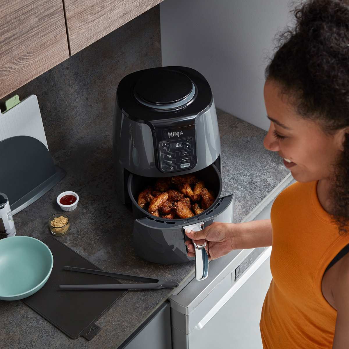 Ninja AF100EU 3.8L 2 air-fryer-ninja-af100uk-3-8-litres-gris-2